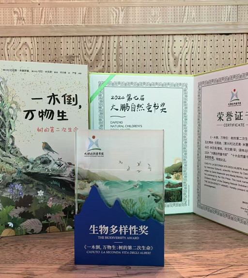 "Caduto" vince il Dapeng Children's Nature Book Award 2024.