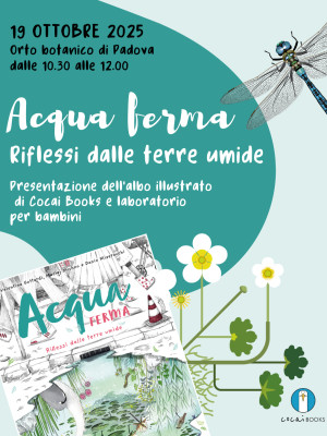 Copertina evento  19 ottobre 2025 Cocai Books all'Orto botanico di Padova