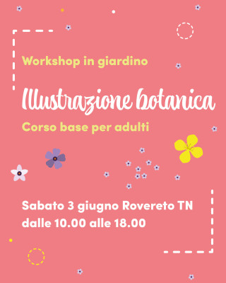 Copertina evento  Workshop di illustrazione botanica 2023