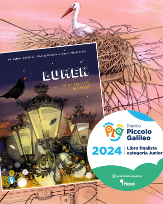 Copertina evento  "Lumen. Chi ha nascosto le stelle" finalista al Premio Piccolo Galileo