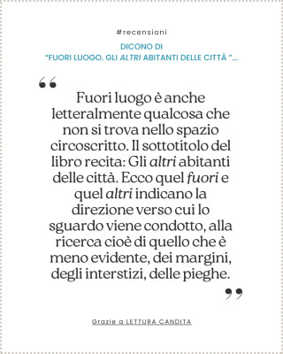 Copertina evento  Dicono di... "Fuori luogo. Gli altri abitanti delle città"