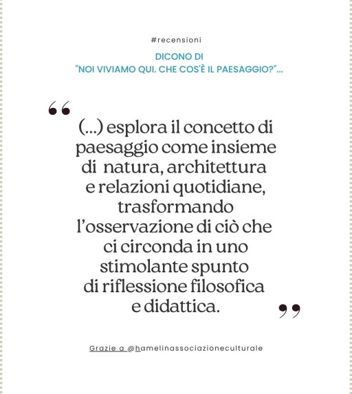 "Noi viviamo qui" in "Visto in fiera 2026" di Hamelin associazione culturale