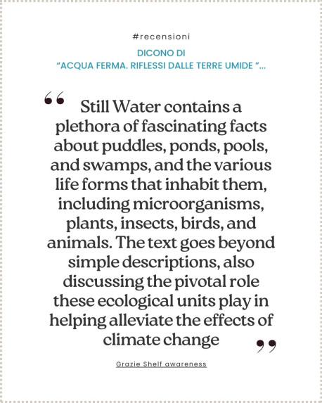 Dicono di “Acqua ferma. Riflessi dalle terre umide ”...