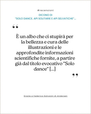Copertina evento  Dicono di “SOLO DANCE. API SOLITARIE E API SELVATICHE”...